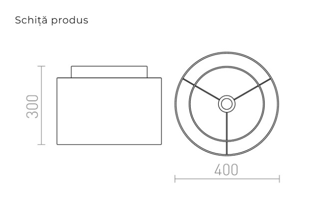 DOUBLE 40/30 ABAJUR - Abajur textil pentru lampă [2]