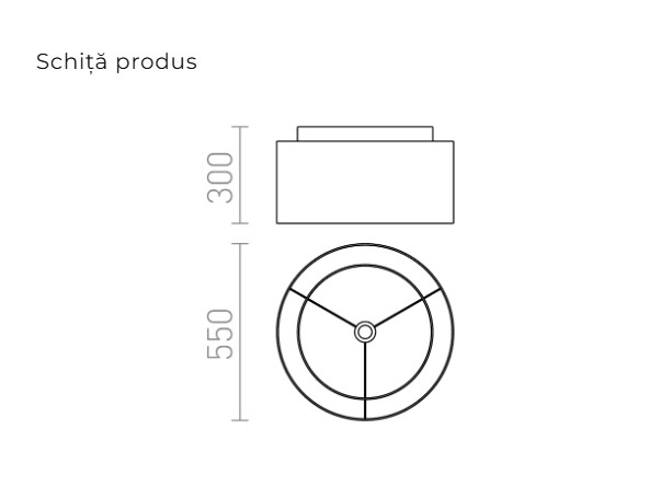 Abajur textil pentru lampă – DOUBLE 55/30 [2]