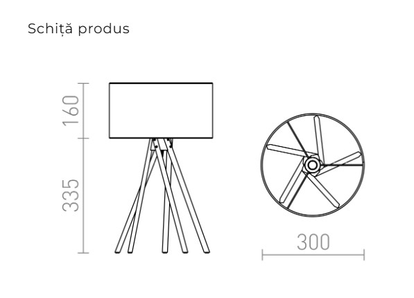EL PASO - lampa de masă [5]