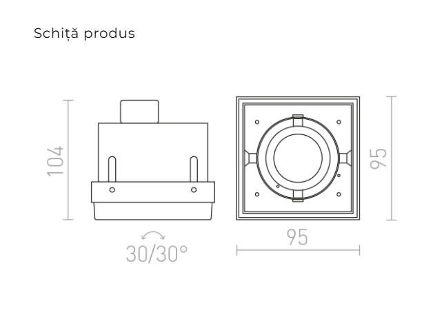 ELECTRA I GU10 -Corp de iluminat încastrat [5]