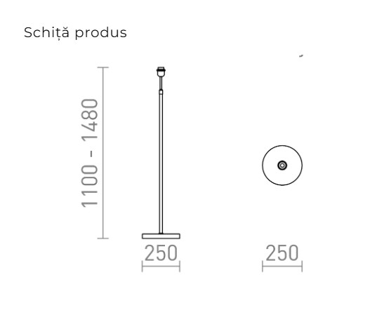 EMMETT – Bază de podea pentru lampă [2]