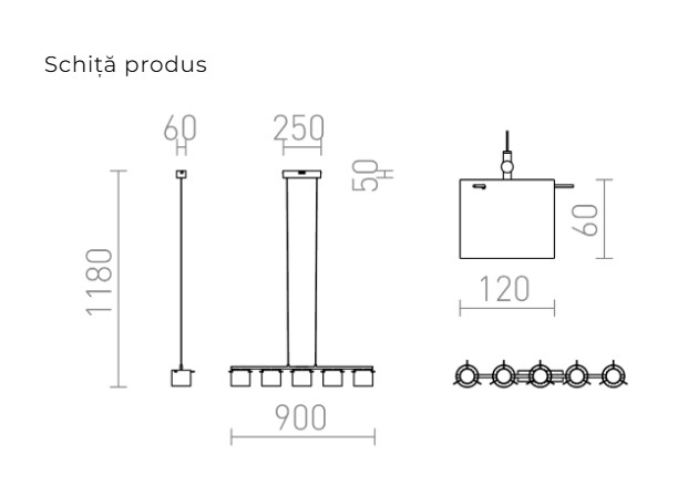 ESTRA V - Corp de iluminat suspendat [3]