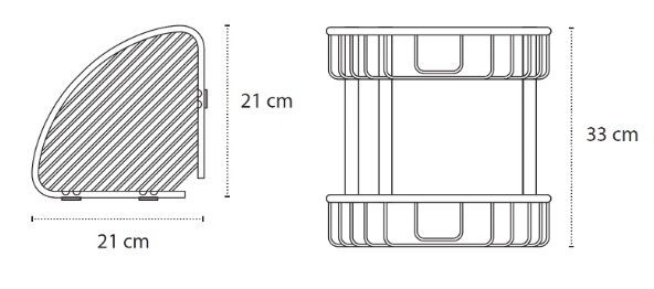 Etajeră dublă RETI 963888 CROMO [2]