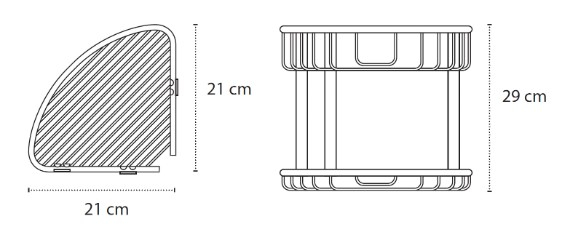 Etajeră dublă RETI 963955 BIANCO OPACO [2]