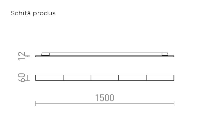 FLATLINE 150 – Corp de iluminat liniar pentru șină cu 3 circuite [3]