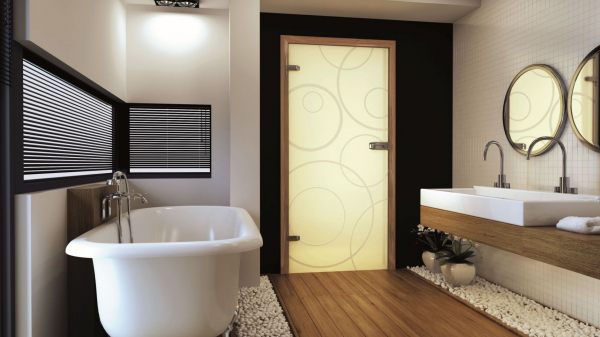 AMBER 15 - Usa Interior Sticla securizata cu toc MDF [3]