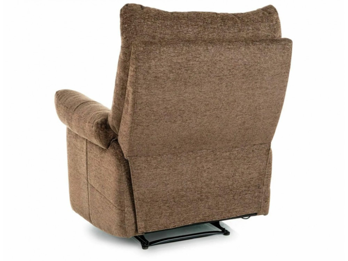 Fotoliu ATOS RAVEN cu recliner manual, material textil cappucino, 88x94-160xH103cm [4]