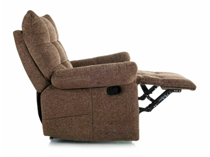 Fotoliu ATOS RAVEN cu recliner manual, material textil cappucino, 88x94-160xH103cm [3]