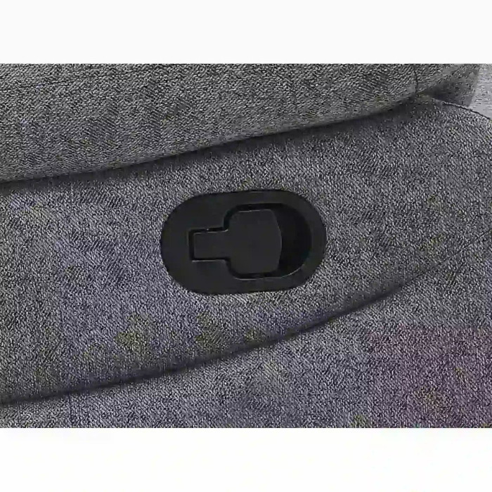 Fotoliu cu recliner Neron, gri/negru, stofă / metal, 72x80–160 x H101 cm [4]