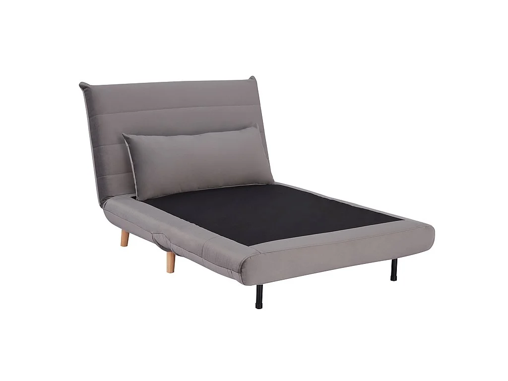 Fotoliu extensibil Spike gri, VELVET. 105 x 90 x 83 cm [2]