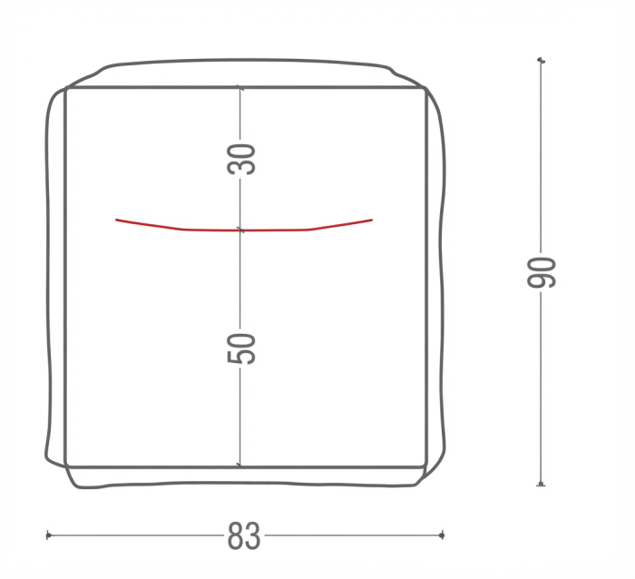 Fotoliu fix SENA – 83x90 cm [3]