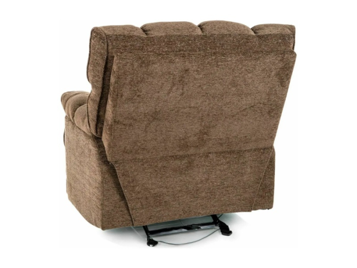 Fotoliu Homer Raven cu recliner electric, funcție de balansare, material textil cappucino, 94x100–160 x H104 cm [2]