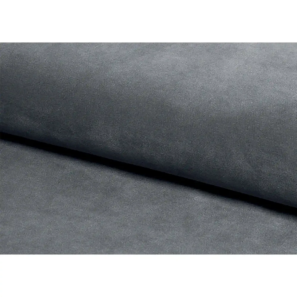 Fotoliu Karo, stofă catifelată gri deschis Bluvel 14 / fag, 78x75x76 cm [3]