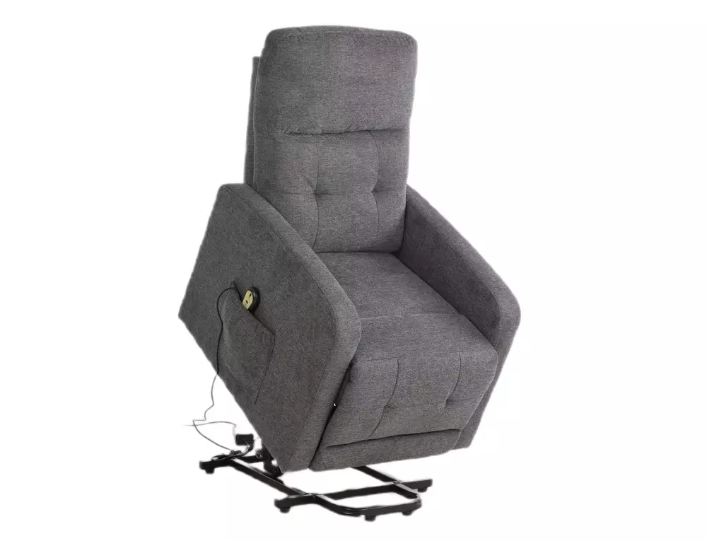 Fotoliu rabatabil Otus II, stofă clasică gri închis Brego 18, 66x92–144 x H100 cm [4]