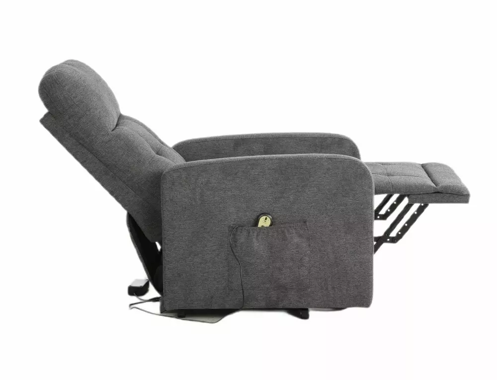Fotoliu rabatabil Otus II, stofă clasică gri închis Brego 18, 66x92–144 x H100 cm [3]