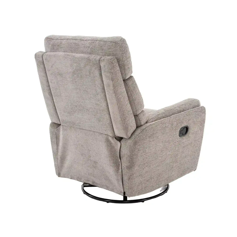 Fotoliu recliner Argos, stofă clasică gri Raven 07, 78x82–162 x H107 cm [3]