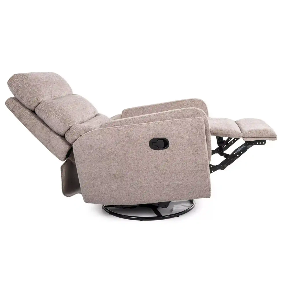 Fotoliu recliner Argos, stofă clasică bej inchis, 78x82–162 x H107 cm [3]