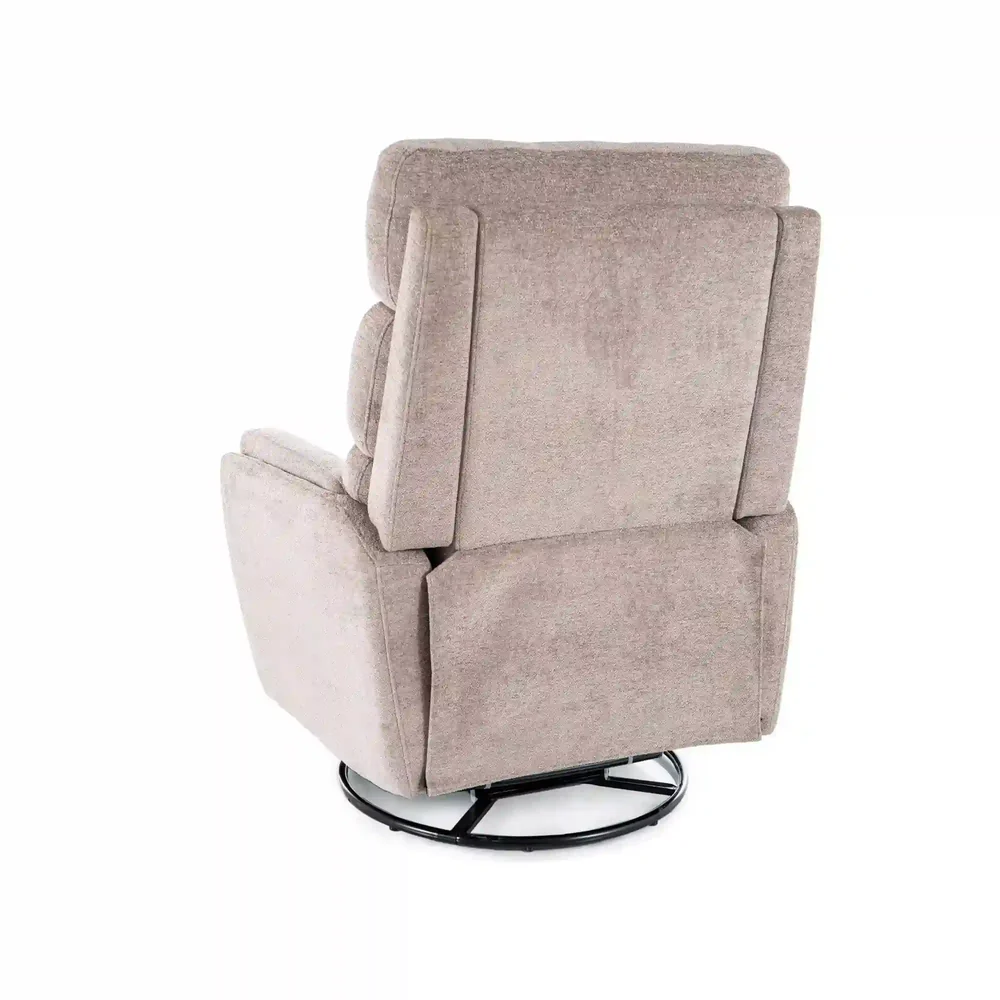 Fotoliu recliner Argos, stofă clasică bej inchis, 78x82–162 x H107 cm [2]