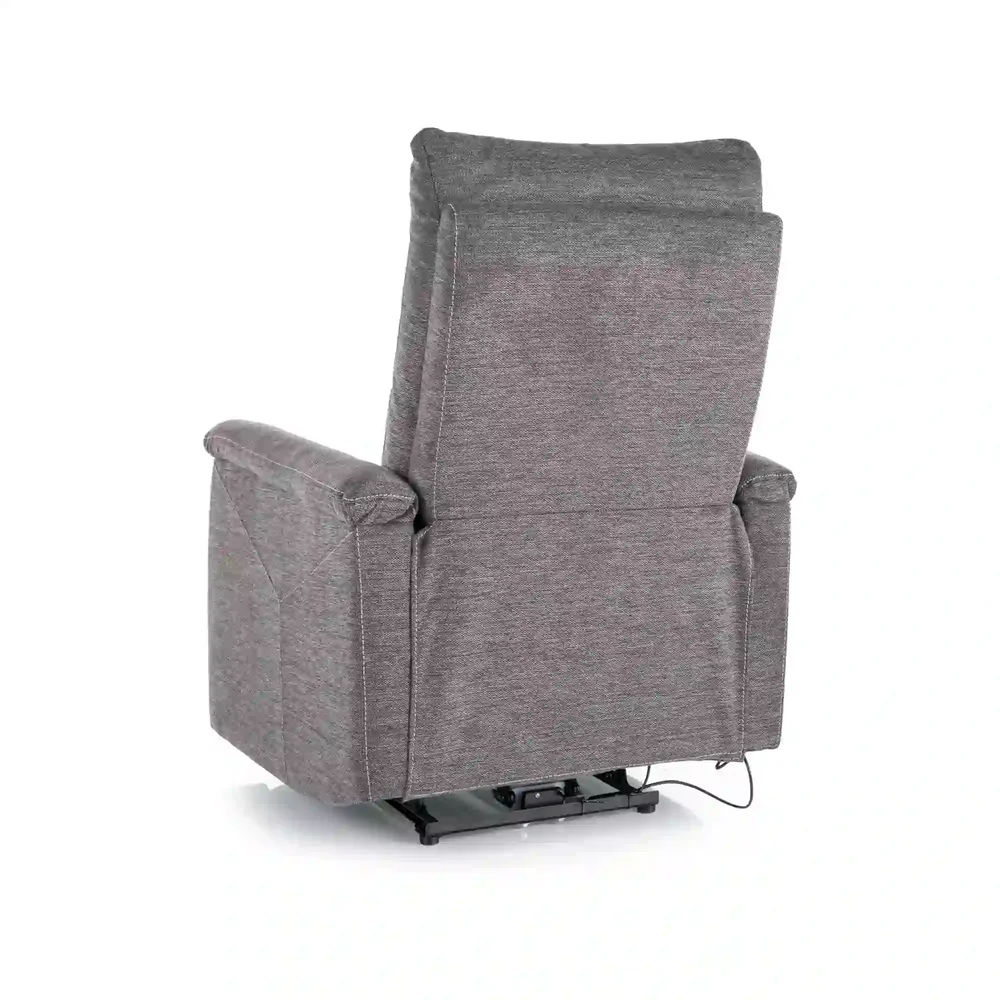 Fotoliu recliner cu funcție de masaj Neptun M, stofă clasică bej Brego 34, 76x94–160 x H96 cm [4]