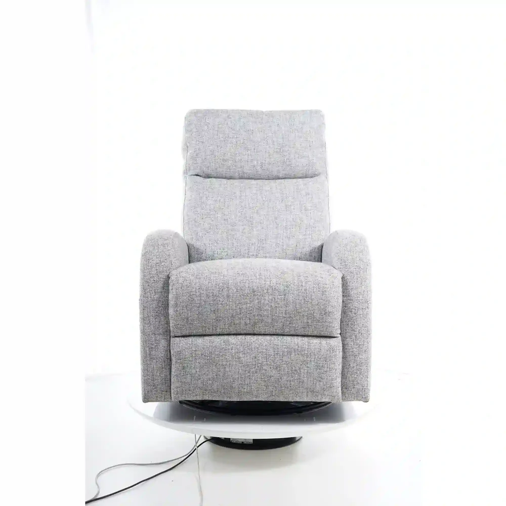 Fotoliu recliner Olimp, gri/alb/negru, stofă / metal, 72x80–160 x H101 cm [5]
