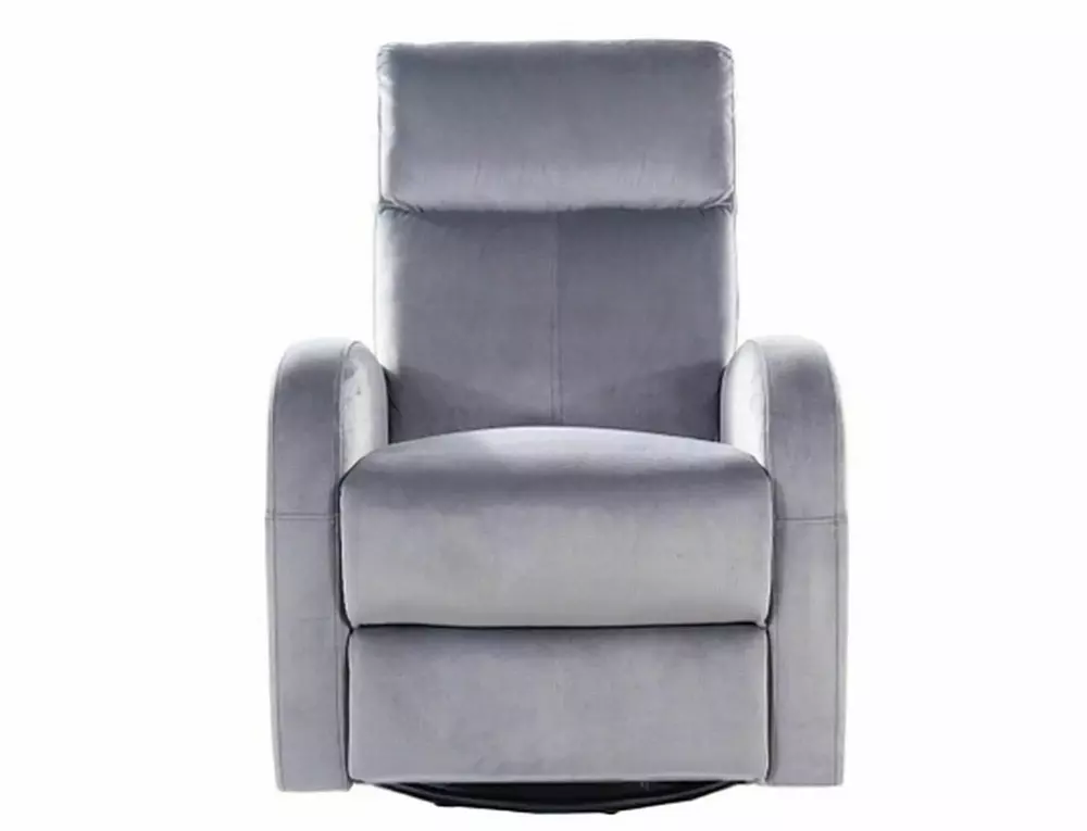 Fotoliu recliner Olimp, stofă catifelată gri Bluvel 14, 72x80–160 x H101 cm [2]