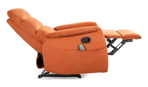 Fotoliu recliner SOLON M, stofa catifelata scortisoara - Bluvel 4215, 74x86/162x106 cm [4]