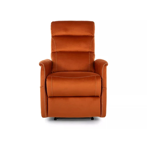 Fotoliu recliner SOLON M, stofa catifelata scortisoara - Bluvel 4215, 74x86/162x106 cm [5]