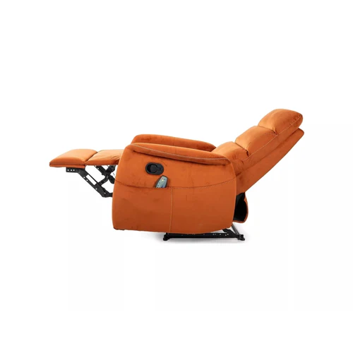 Fotoliu recliner SOLON M, stofa catifelata scortisoara - Bluvel 4215, 74x86/162x106 cm [3]