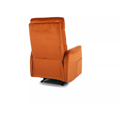 Fotoliu recliner SOLON M, stofa catifelata scortisoara - Bluvel 4215, 74x86/162x106 cm [2]