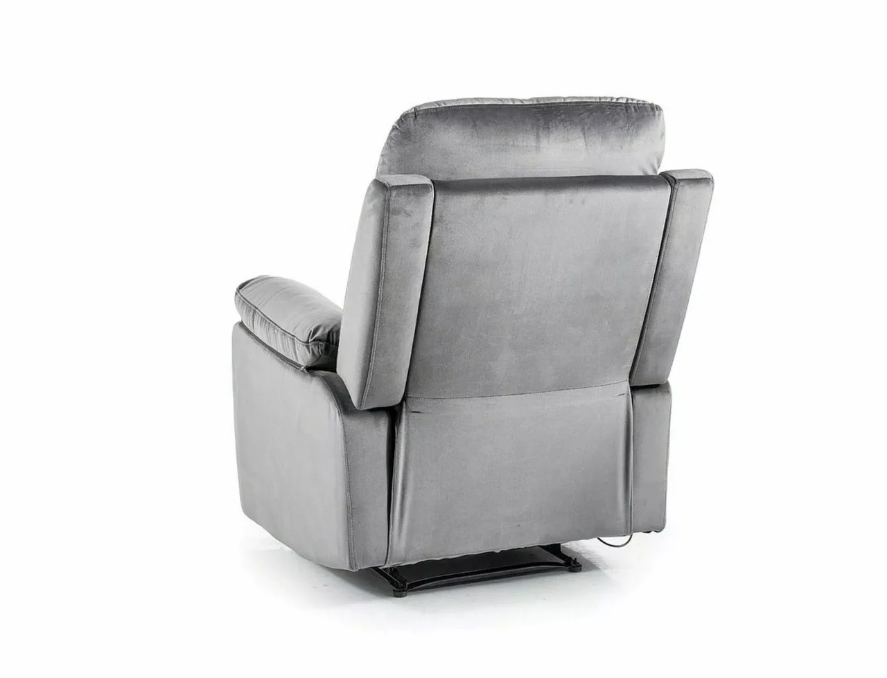 Fotoliu recliner Spencer 1 Velvet, gri Bluvel 14, 80x94–164x101 cm [4]