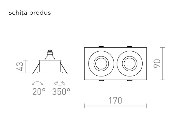GALO II - spot luminos incastrat [3]