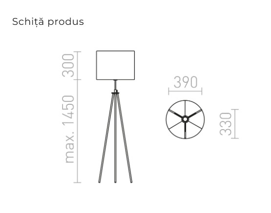 GARDETTE – Lampă de podea cu suport [4]