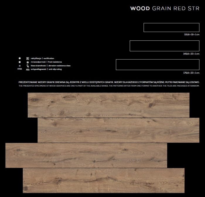 GRESIE WOOD GRAIN RED STR [2]