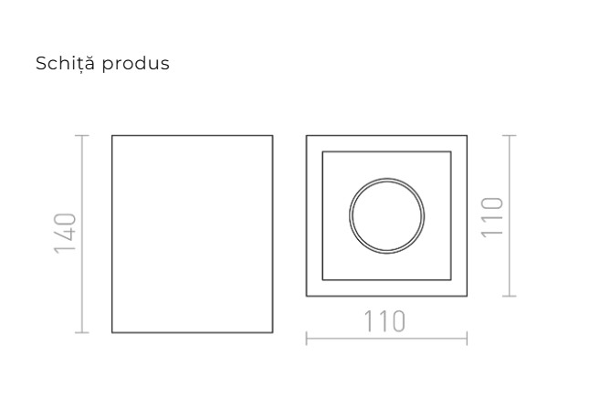 JACK SQ - CORP DE ILUMINAT DE TAVAN [2]