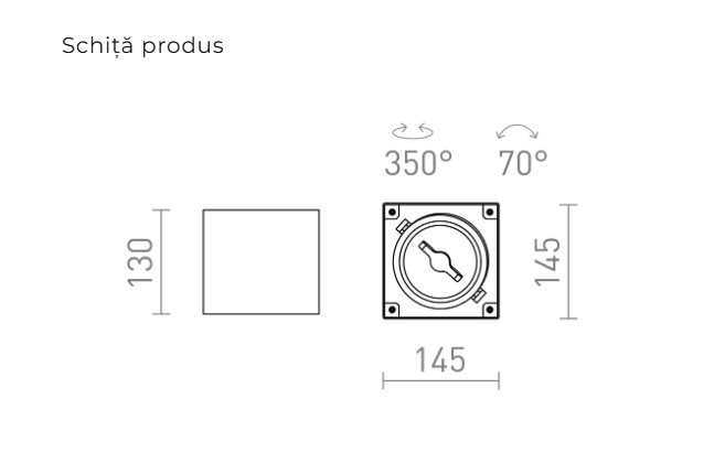 JAMES I - Corp de iluminat montat la suprafață [2]