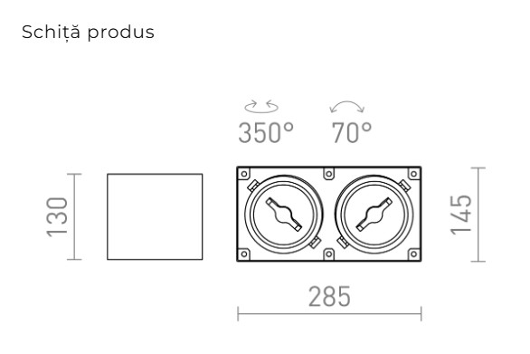JAMES II - Corp de iluminat montat la suprafață [3]