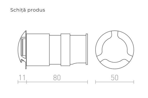 KICK III - Corp LED de orientare pe perete [2]