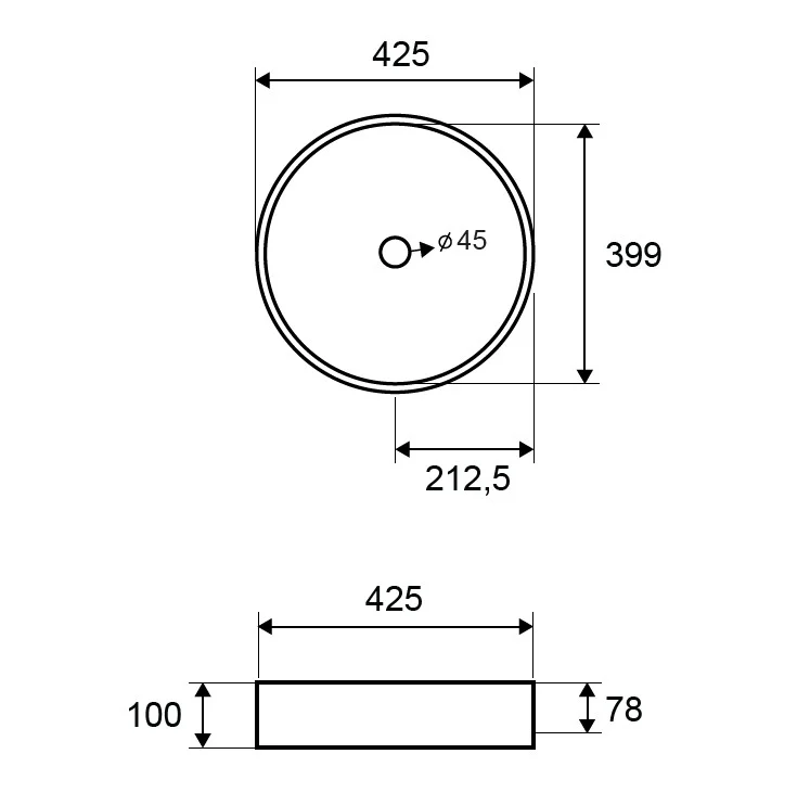 Lavoar ELPIS - Ø425x100mm, FRUITCAKE [3]