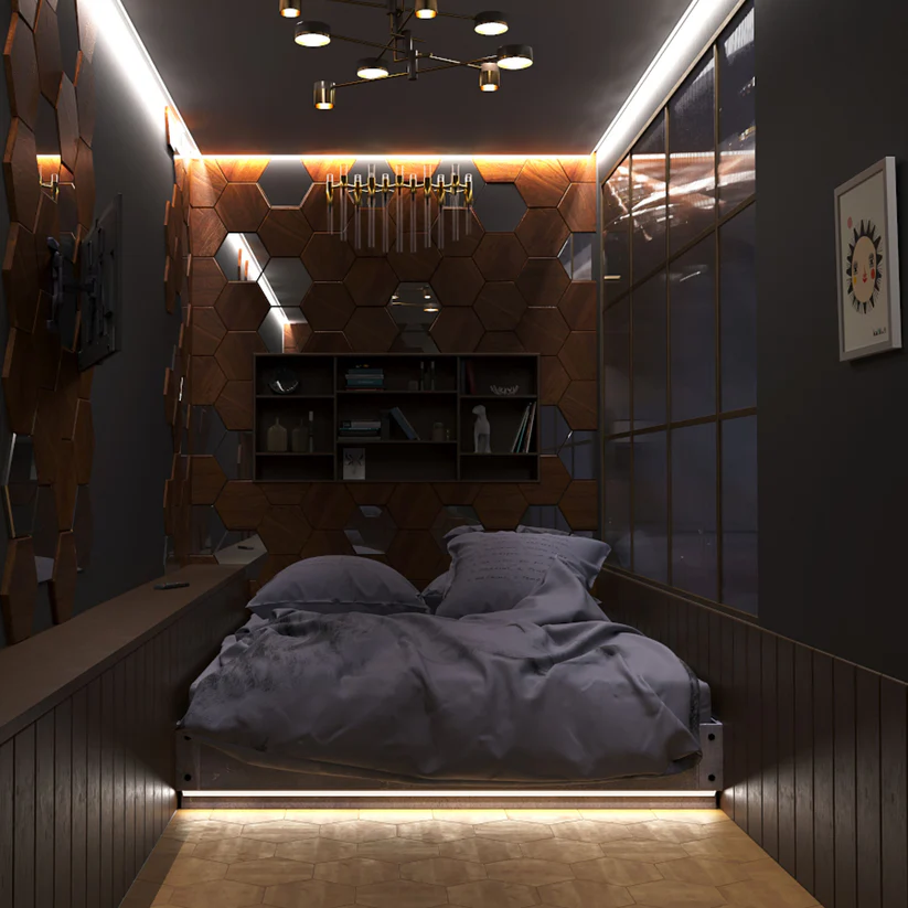 LED PROFILE J MONTAT PE SUPRAFAȚĂ 1M [3]