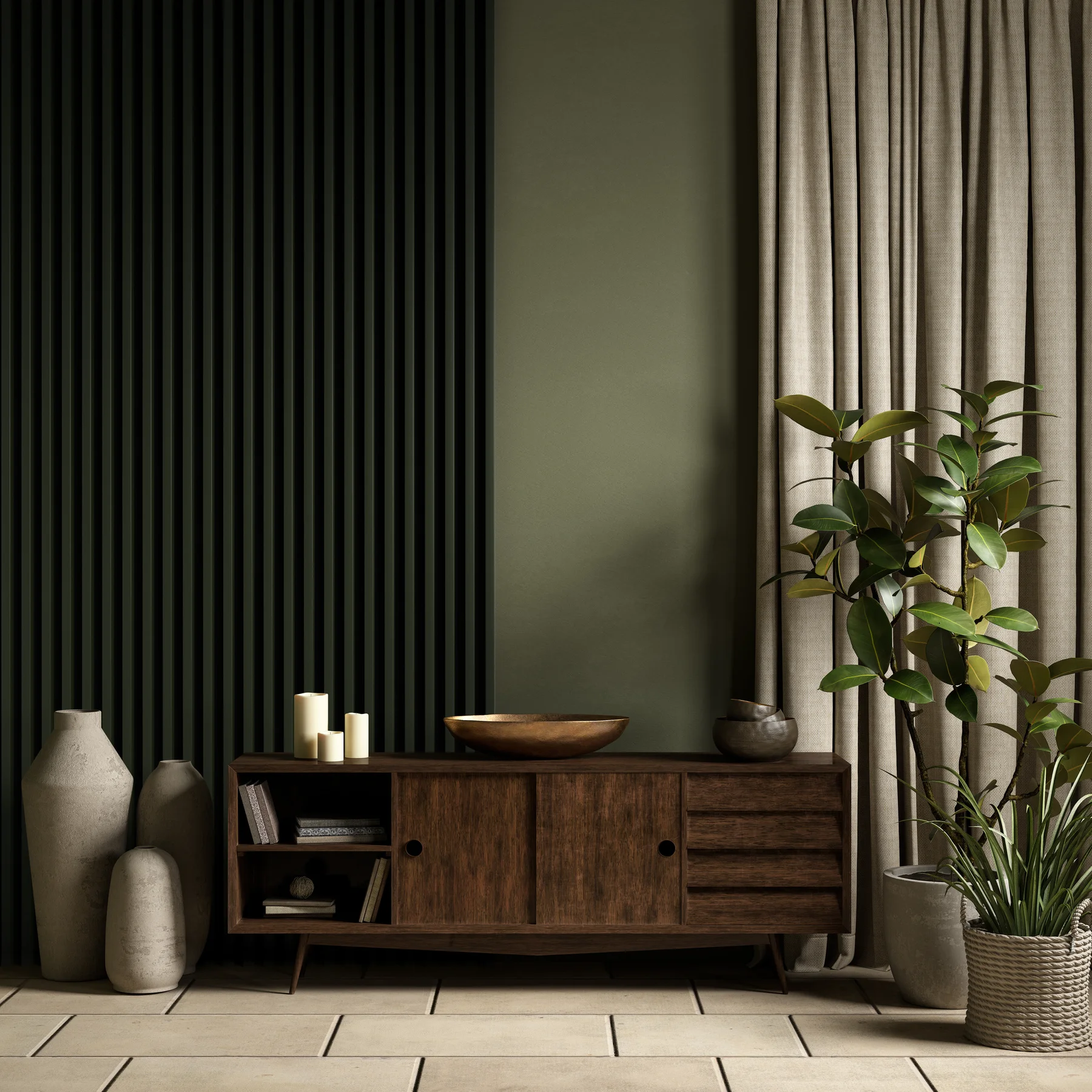 LINEA COMFORT BOTANIC / BLACK 5 [3]