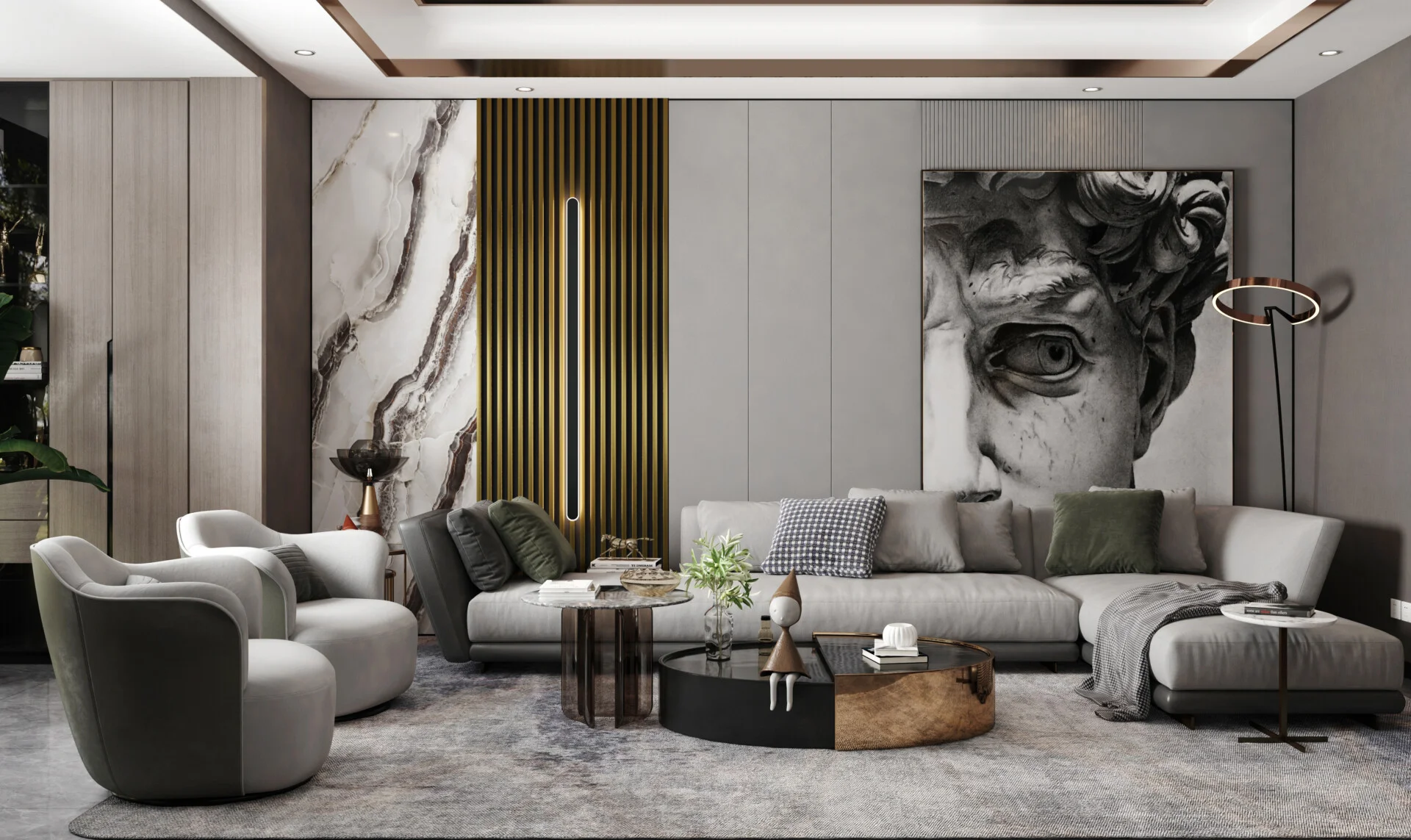RIFLAJE LINEA SLIM GOLD / BLACK 1 [3]
