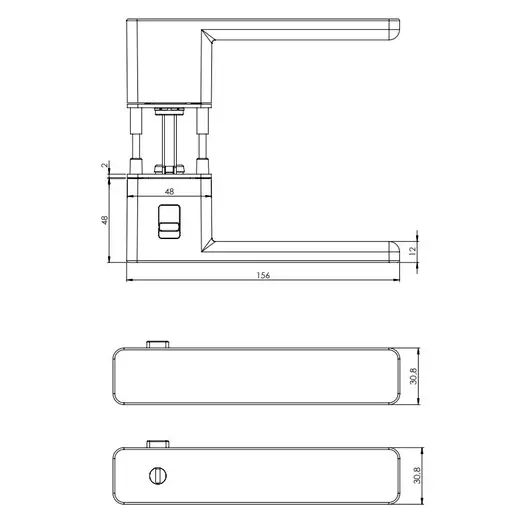 Mâner R8 ONE cu Smart2Lock – Alb [3]