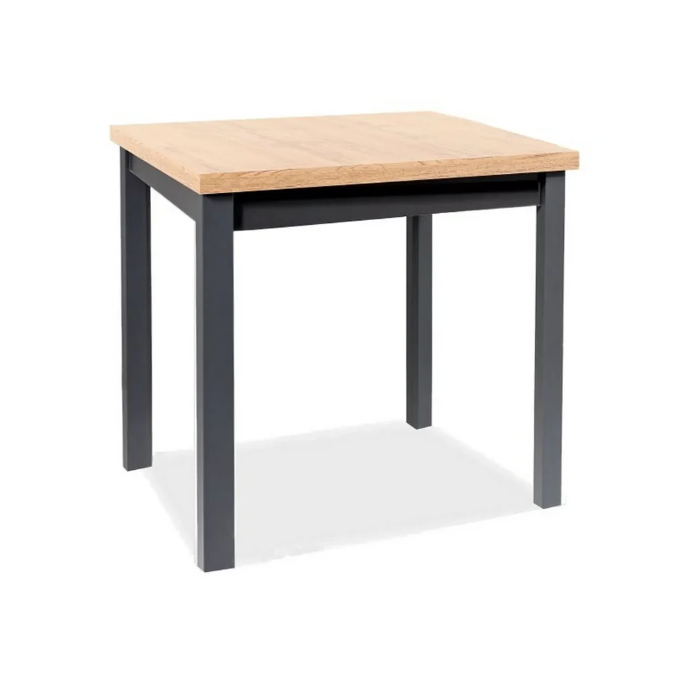 Masa ADAM - 90x65x75 cm , stejar artisan/negru [2]