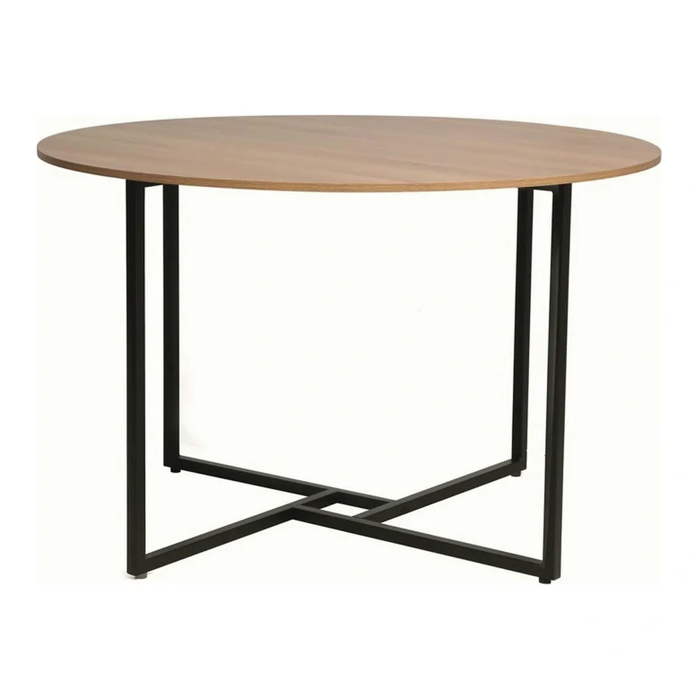 Masa ALTO, stejar/negru, PAL laminat/metal, 120x120x76 cm [2]