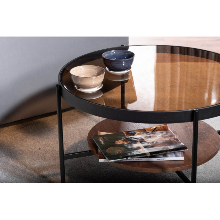 Masa Cafea PRIMA B Nuc/Negru [2]