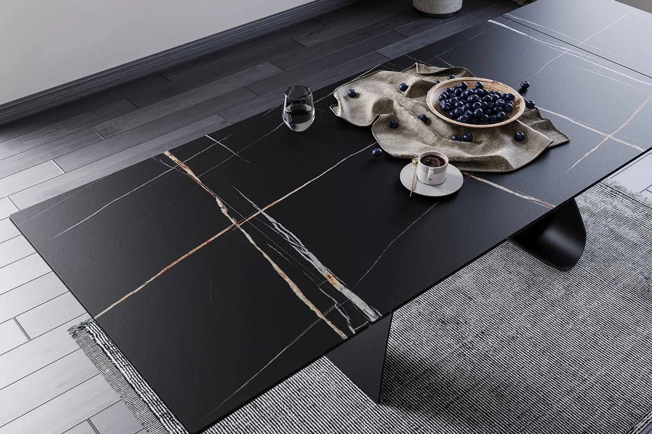 Masă extensibilă Diuna Ceramic negru mat [3]