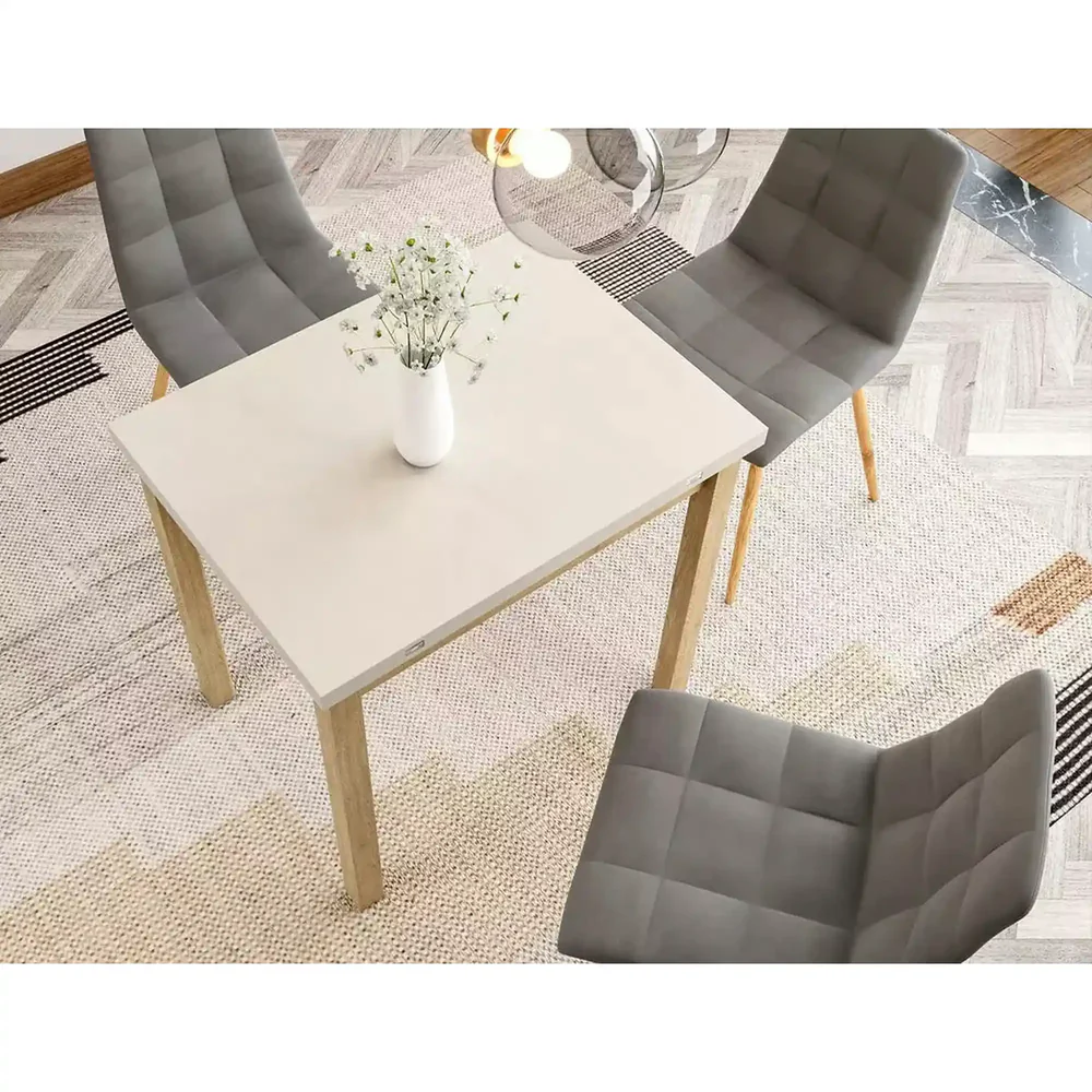 Masa extensibila FLIP, casmir/stejar, PAL laminat, 80/160x80x78 cm [2]