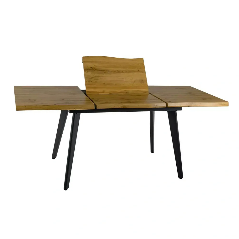 Masa extensibila FRESNO, stejar artisan/negru, 150/210x90x76 cm [5]
