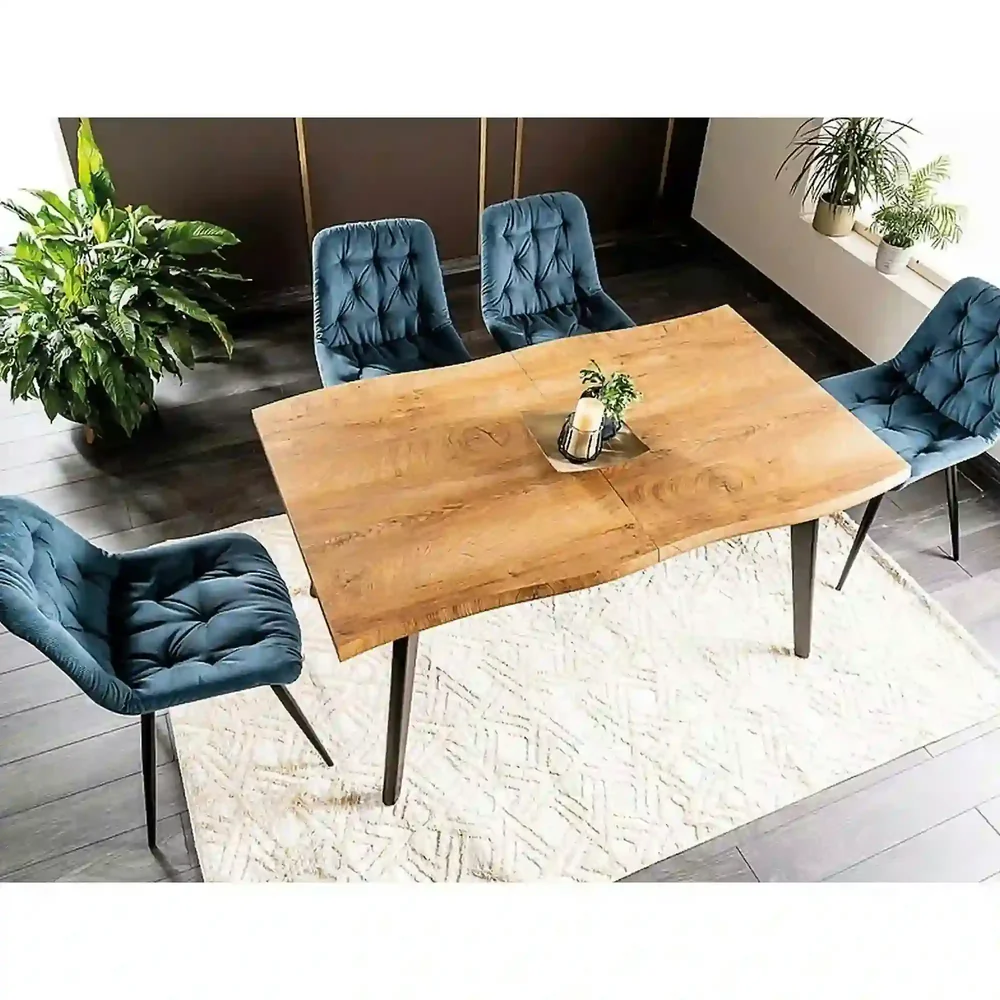 Masa extensibila FRESNO, stejar artisan/negru, 150/210x90x76 cm [2]