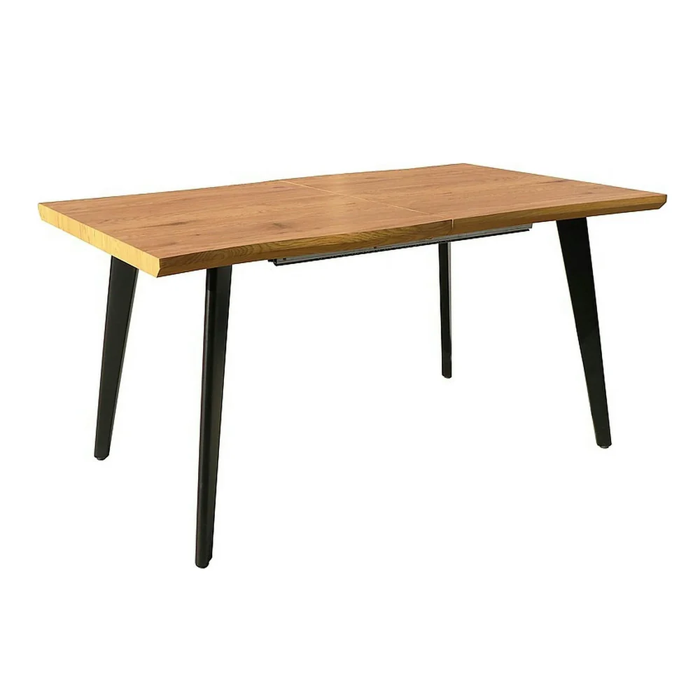 Masa extensibila FRESNO, stejar/negru, 150/210x90x76 cm [2]